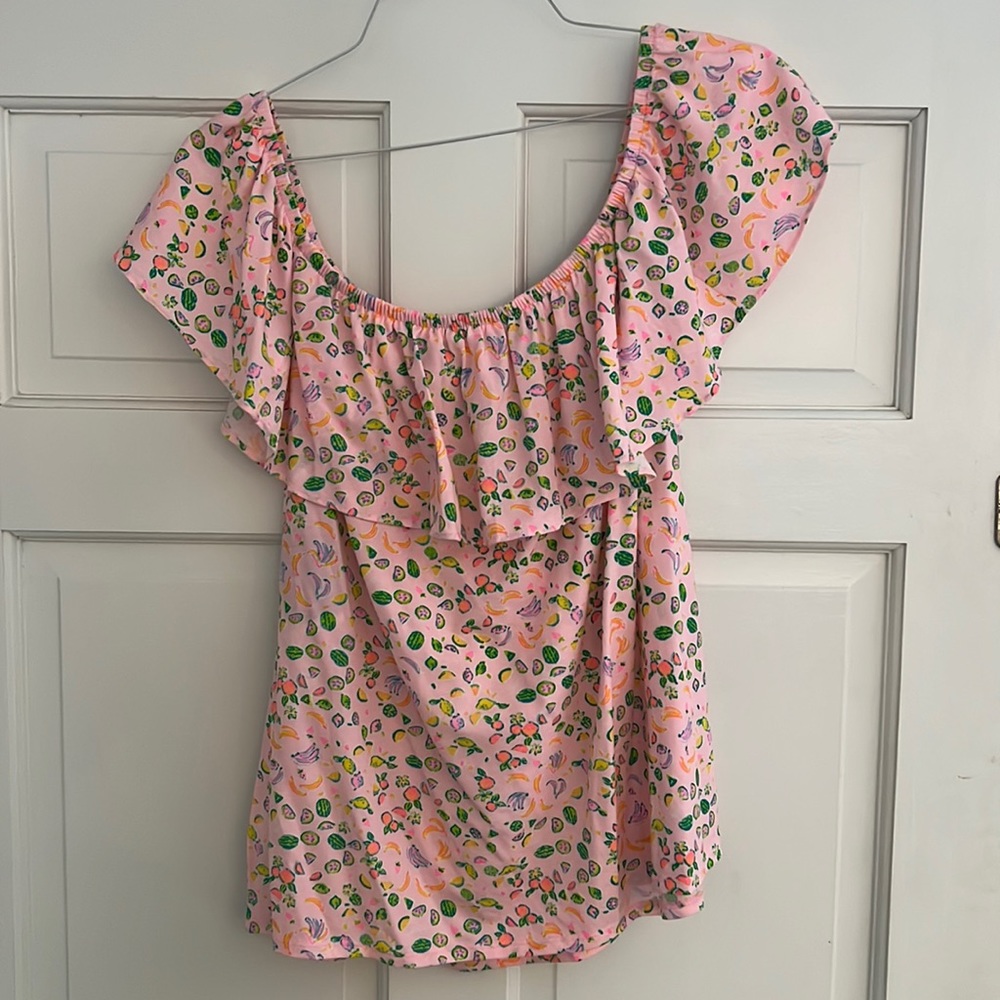 Lilly Pulitzer La Fortuna Top XL Lil Juicy Fruit